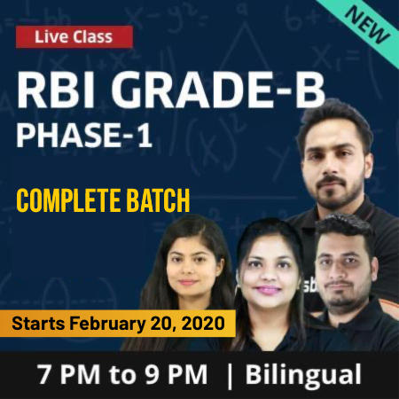 Rbi Grade B Phase 1 Complete Batch Bilingual Live Classes - Adda247